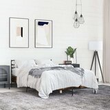  Okvir za krevet boja hrasta 120x190cm konstruirano drvo i metal | shoptok.hr