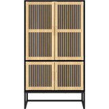 Maison Chic Visoka komoda crna 70 x 35 x 125 cm od konstruiranog drva | shoptok.hr