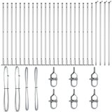  Ograde Set od 52 Pocinčani čelik 3.2 x 3.2 x 68.5 cm | shoptok.hr