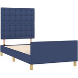  Okvir za krevet bez madraca plava 90x200cm od tkanine | shoptok.hr