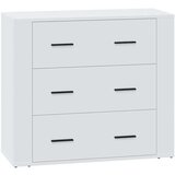  Komoda bela 80x33x70 cm inženirski les, (20654428) | Shoptok.si