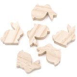  Zeka 6 komada - 5 x 5,5 x 1,5 cm (drvene uskršnje dekoracije) Cijene