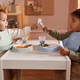 BabyBjörn® jedilni set baby dinner powder blue (8-delni set) | Shoptok.si