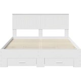  Okvir za krevet Bijelo 140 x 190 cm Konstruirano drvo | shoptok.hr
