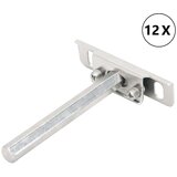  Plutajući nosači za police 12 kom nevidljivi ugljični čelik 12 x 100 mm | Shoptok.si
