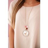 Kesi Włoski Muslin blouse with a necklace beige | Shoptok.si