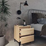  Nočna omarica 2 kosa sonoma hrast 40x35x50 cm iverna plošča, (20623988) | Shoptok.si