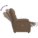  Masažni stol rjavo blago, (20580332) | Shoptok.si