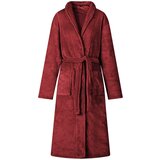 vidaXL Bade mantil bez kapuljače Bordeaux Crvena xl Flanel | shoptok.hr