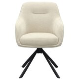Unique Furniture Kremno bel oblazinjen jedilni stol z nasloni za roke Avola – | Shoptok.si
