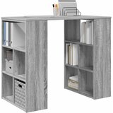  Stol s policom Siva Sonoma 90 x 50 x 75 cm Konstruirano drvo | shoptok.hr