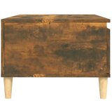  Klubska mizica dimljeni hrast 90x50x36,5 cm inženirski les, (20714555) | Shoptok.si