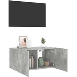 TV ormarić s LED svjetlima siva boja betona 60x35x31 cm | Eponuda.com