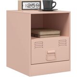  Noćni ormarići 2 kom ružičasti 34,5 x 39 x 44 cm čelični | shoptok.hr