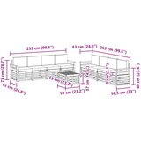  Set vanjskih sofa 9 kom. Prirodna i antracit | shoptok.hr