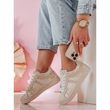 DStreet Sneakersy damskie na platformie LUCIOS beżowe | Shoptok.si