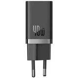 Baseus - zidni punjač (CCGP180101) - 2x Type-C - GaN - brzo punjenje - 40W - crni | shoptok.hr