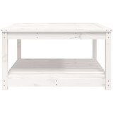  Vrtni stol bijeli 82,5 x 82,5 x 45 cm od masivne borovine | Eponuda.ba