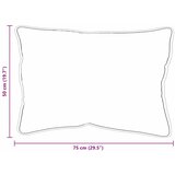  Jastuk s jastukom Bijelo 75 x 52 x 20 cm Pamuk i poliester | shoptok.hr