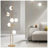  ondaluce - podna lampa jewel 6xE14/10W/230V 166 cm zlatna/bela | Eponuda.com