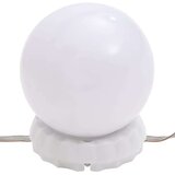 vidaXL Toaletna mizica z LED lučkami betonsko siva 86,5x35x136 cm | Shoptok.si