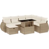 vidaXL 8-dijelni set vrtnih sofa od poliratana s jastucima bež | shoptok.hr