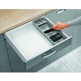 Metaltex Sivi plastičan organizator pribora 15 x 49 cm – | shoptok.hr