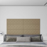  Zidna uzglavlja 12 pcs Boja cappuccina 90 x 30 cm Lažna koža | shoptok.hr