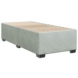  Box spring krevet s madracem svjetlosivi 100x200 cm baršunasti | shoptok.hr