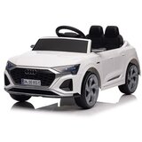 Audi RS Q8 E-Tron beli licencirani džip sa kožnim sedištem i mekim gumama