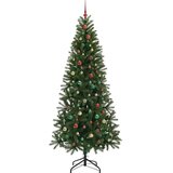 vidaXL Umestno božično drevo med 300 LED Zelena 240 cm PE in PVC | Shoptok.si