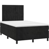  box spring s madracem LED crni 120 x 200 cm baršun | shoptok.hr