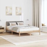  Okvir kreveta Smeđa i taupe 140 x 200 cm Masivna borovina | Eponuda.com