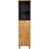 vidaXL Kupaonski ormar s ladicama Svjetlosmeđa 38 x 33.5 x 160 cm | shoptok.hr