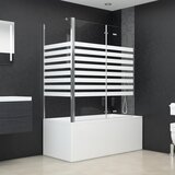 vidaXL tuš-kabina od kaljenog stakla 120 x 68 x 130 cm prugasta Cijene
