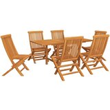  7-dijelni vrtni blagovaonski set od masivne tikovine | shoptok.hr