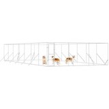  kavez za pse srebrni 6 x 14 x 2 m od pocinčanog čelika | Eponuda.com