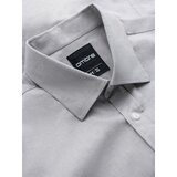Ombre Men's SLIM FIT shirt in decorative fabric - gray | shoptok.hr