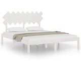 The Living Store Posteljni okvir bel 160x200 cm iz trdnega lesa - Posteljni Okvir, (21527272) | Shoptok.si