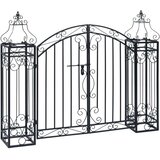 vidaXL Okrasna vrtna vrata kovano železo 122x20,5x100 cm, (20758658) | Shoptok.si