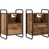  Viseći Noćni Ormar 2 kom. Staro drvo 40 x 30 x 60 cm | shoptok.hr