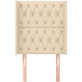 Uzglavlje s ušima krem 83x16x118/128 cm od tkanine | shoptok.hr