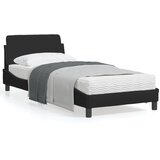 vidaXL Okvir za krevet s uzglavljem crni 90x190 cm od tkanine Cijene