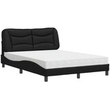  Krevet s madracem Hvar crni 140 x 190 cm od umjetne kože | shoptok.hr