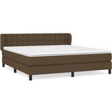  The Living Store Box spring postelja z vzmetnico temno rjava 160x200 cm blago - Box Spring Postelja, (21448860) | Shoptok.si