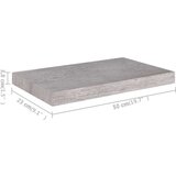 vidaXL Plutajuće zidne police 4 kom boja betona 50 x 23 x 3 8 cm MDF | shoptok.hr