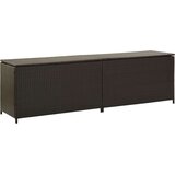 Poli Vrtna škatla za shranjevanje poli ratan 200x50x60 cm rjava | Shoptok.si