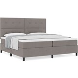  Vzmetnica s škatlo taupe 200x200 cm tkanina, (22082869) | Shoptok.si