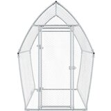  Kokošnjak srebrn 200x105x182 cm pocinkano jeklo | Shoptok.si