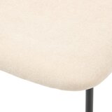 MID.YOU STOL, kovina, tekstil črna, bež | Shoptok.si